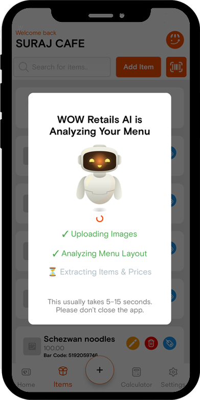AI Menu Setup